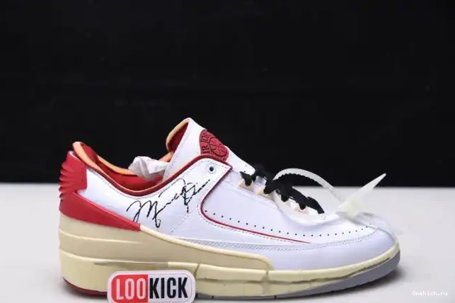 One Kick White 2 Low Retro Red Off-White Jordan SP DJ4375-106 0625
